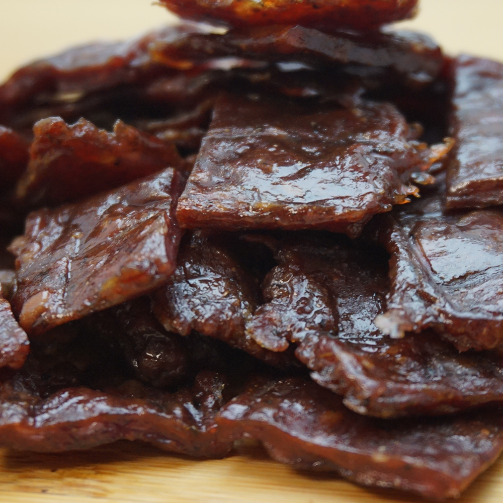 Elk and Beef Hickory Smoked Jerky Zicks Specialty Meats
