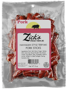 Hawaiian Style Teriyaki Pork Sticks