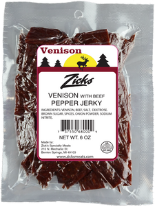 Venison with Beef Pepper Jerky