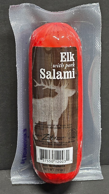 Elk with Pork Salami