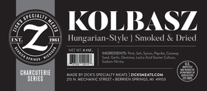 KOLBASZ Hungarian Style Smoked and Dried