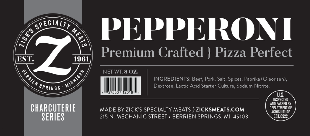 PEPPERONI Premium Crafted Pizza Perfect
