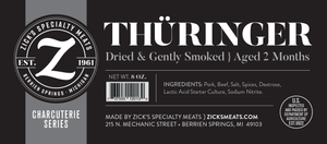 THÜRINGER Dried and Gently Smoked. Aged 2 Months
